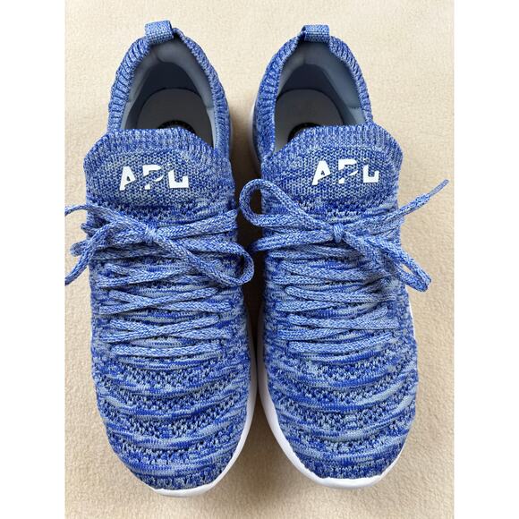 Women's APL Techloom Wave running athletic Sneakers EUC size 8 blue white - Picture 9 of 10